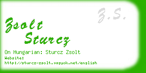 zsolt sturcz business card